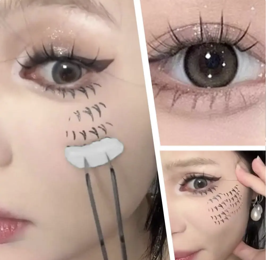 DIY Stamp Eyelashes Realistic Bottom Lash Stamp